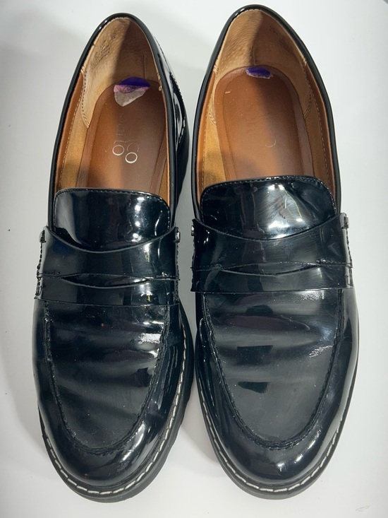 Franco Sarto Shoes - Franco Sarto Women’s Black Patent Leather Slip-On Loafers Size 8.5